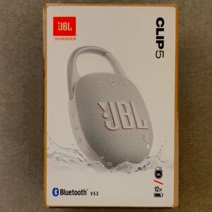 New JBL Clip 5 Bluetooth Speaker - Gray